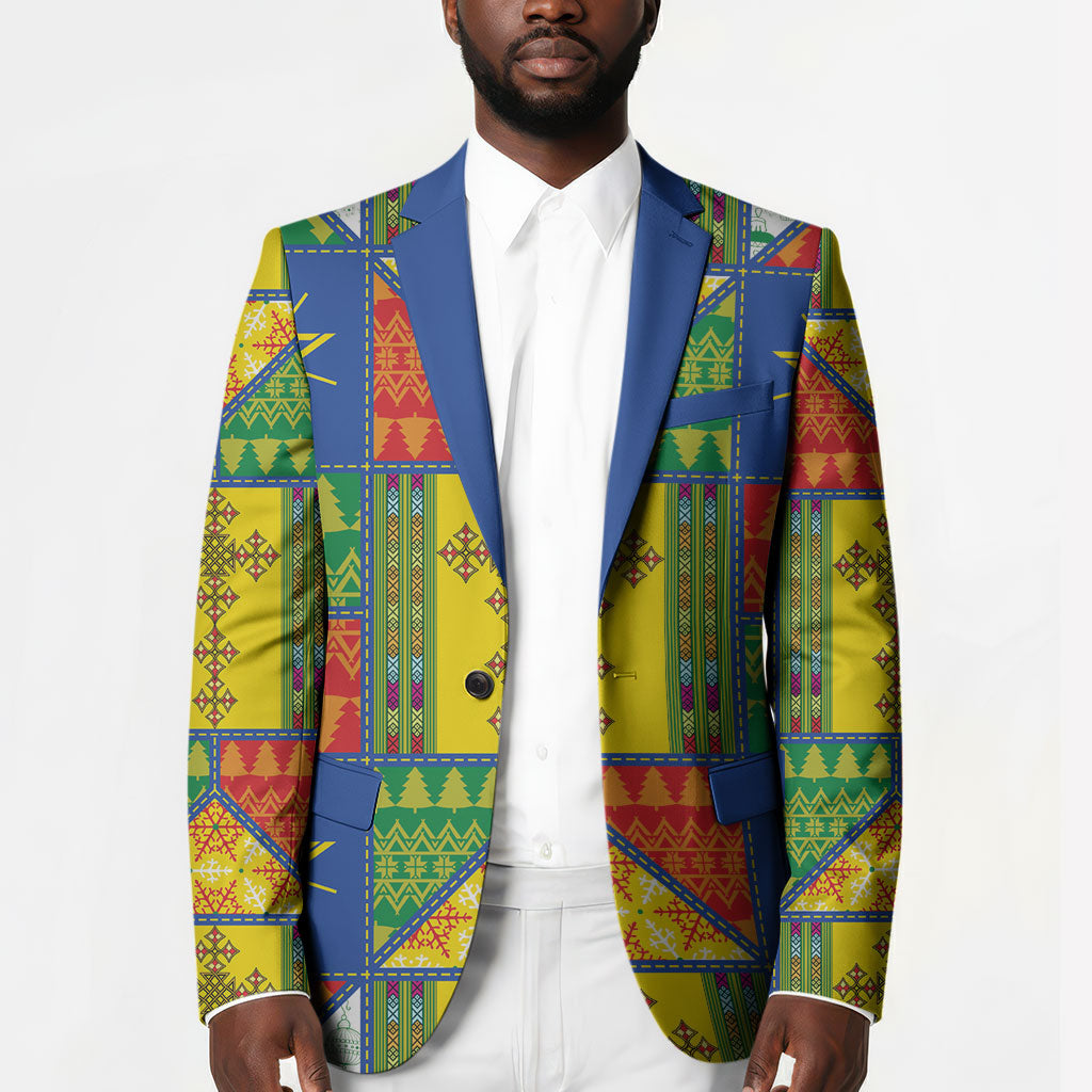 Ethiopia Christmas Blazer Patchwork Style