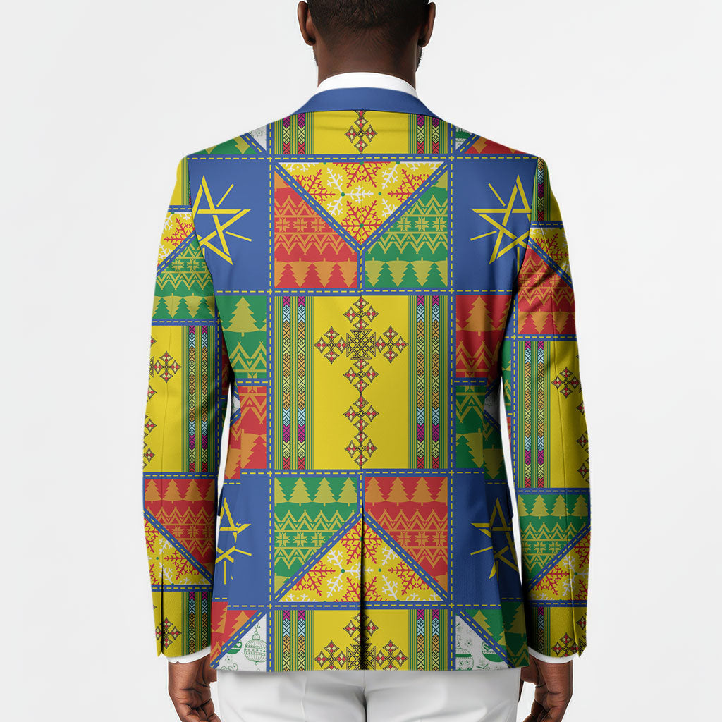 Ethiopia Christmas Blazer Patchwork Style