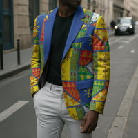 Ethiopia Christmas Blazer Patchwork Style