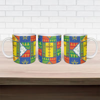 Ethiopia Christmas Ceramic Mug Patchwork Style