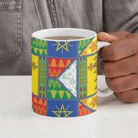 Ethiopia Christmas Ceramic Mug Patchwork Style