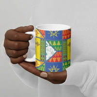 Ethiopia Christmas Ceramic Mug Patchwork Style