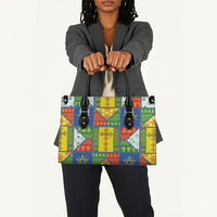 Ethiopia Christmas Leather Bag Patchwork Style