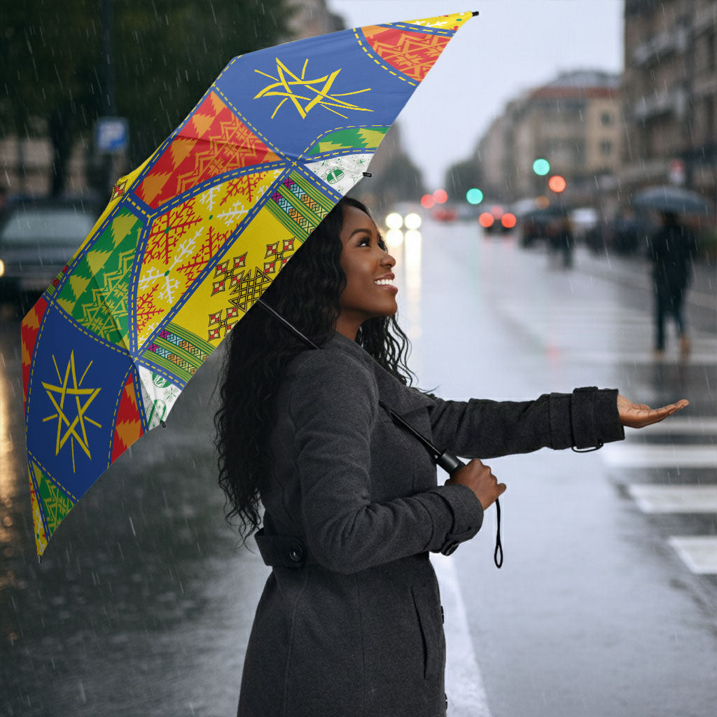 Ethiopia Christmas Umbrella Patchwork Style