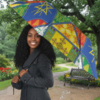 Ethiopia Christmas Umbrella Patchwork Style