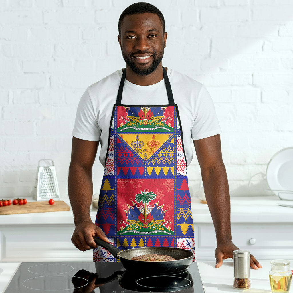 Haiti Christmas Apron Patchwork Style