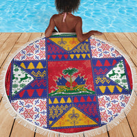 Haiti Christmas Beach Blanket Patchwork Style