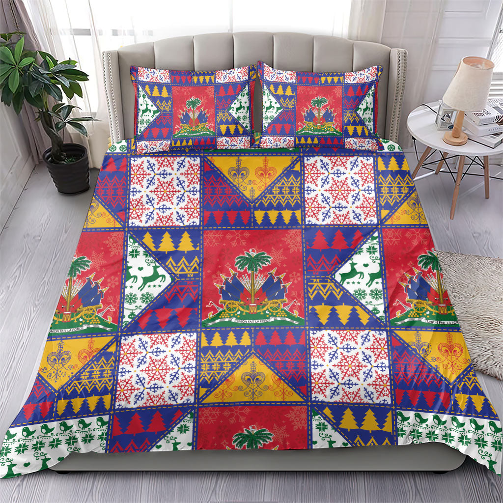 Haiti Christmas Bedding Set Patchwork Style