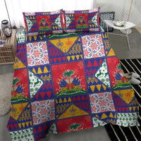 Haiti Christmas Bedding Set Patchwork Style