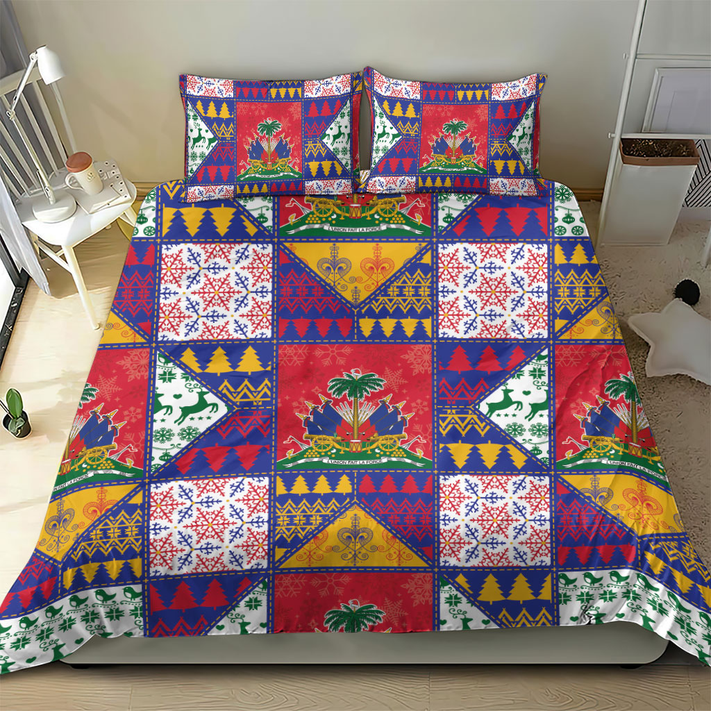 Haiti Christmas Bedding Set Patchwork Style