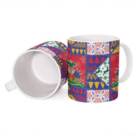 Haiti Christmas Ceramic Mug Patchwork Style