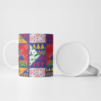 Haiti Christmas Ceramic Mug Patchwork Style