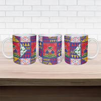Haiti Christmas Ceramic Mug Patchwork Style