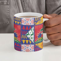Haiti Christmas Ceramic Mug Patchwork Style