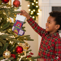 Haiti Christmas Stocking Patchwork Style