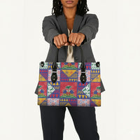 Haiti Christmas Leather Bag Patchwork Style