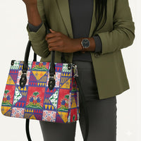 Haiti Christmas Leather Bag Patchwork Style