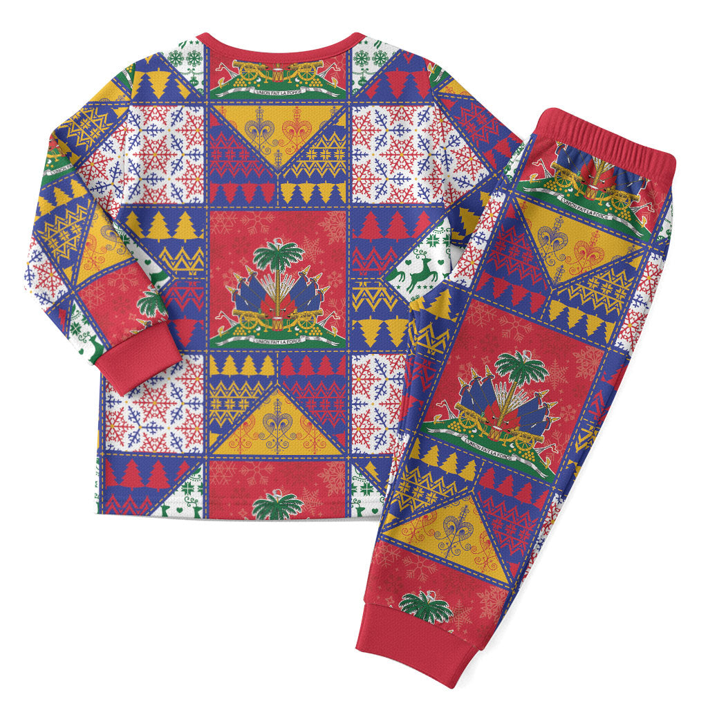 Haiti Christmas Pajama Set Patchwork Style