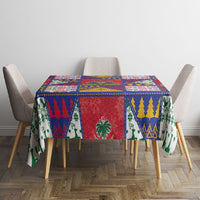 Haiti Christmas Tablecloth Patchwork Style
