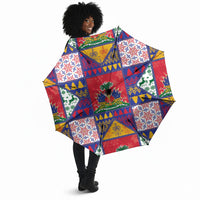 Haiti Christmas Umbrella Patchwork Style