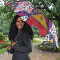 Haiti Christmas Umbrella Patchwork Style
