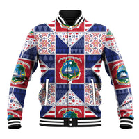 Liberia Christmas Baseball Jacket Patchwork Style