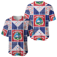 Liberia Christmas Baseball Jersey Patchwork Style