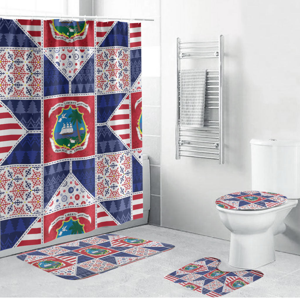 Liberia Christmas Bathroom Set Patchwork Style