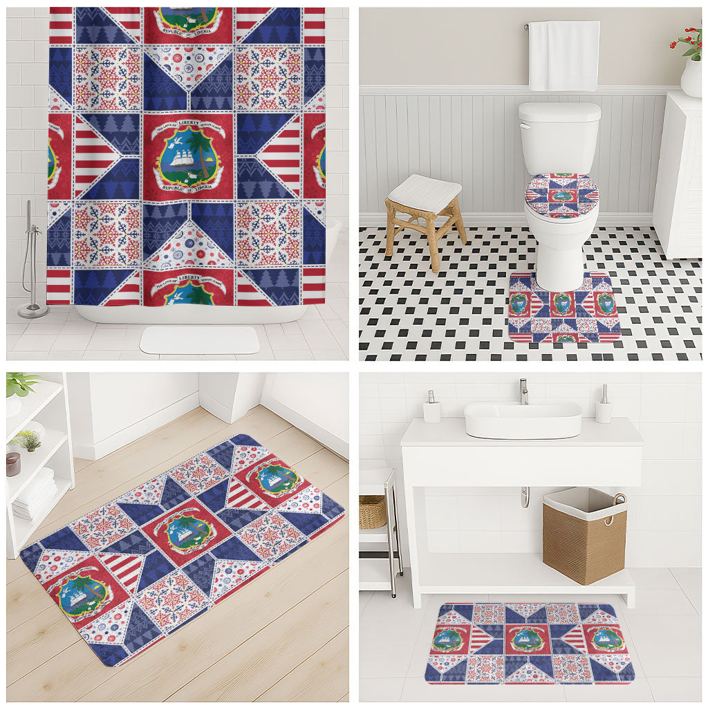 Liberia Christmas Bathroom Set Patchwork Style