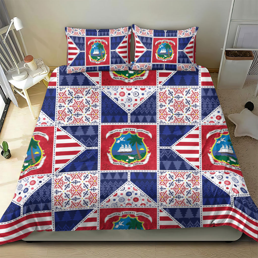 Liberia Christmas Bedding Set Patchwork Style