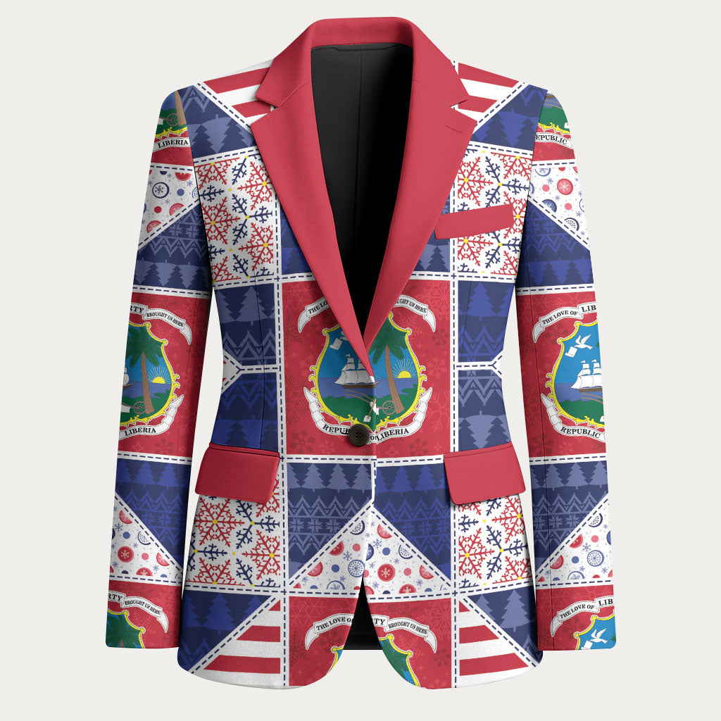 Liberia Christmas Blazer Patchwork Style
