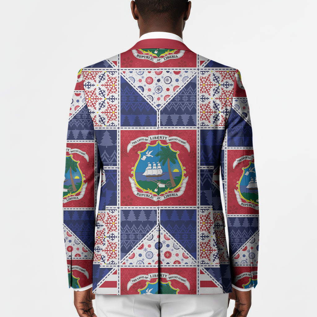 Liberia Christmas Blazer Patchwork Style