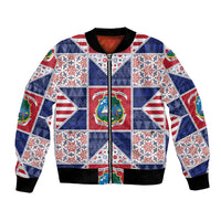 Liberia Christmas Bomber Jacket Patchwork Style