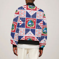 Liberia Christmas Bomber Jacket Patchwork Style