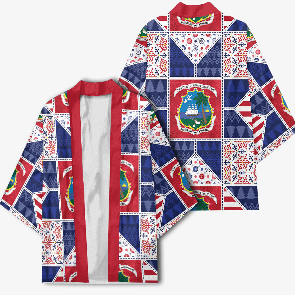Liberia Christmas Kimono Patchwork Style