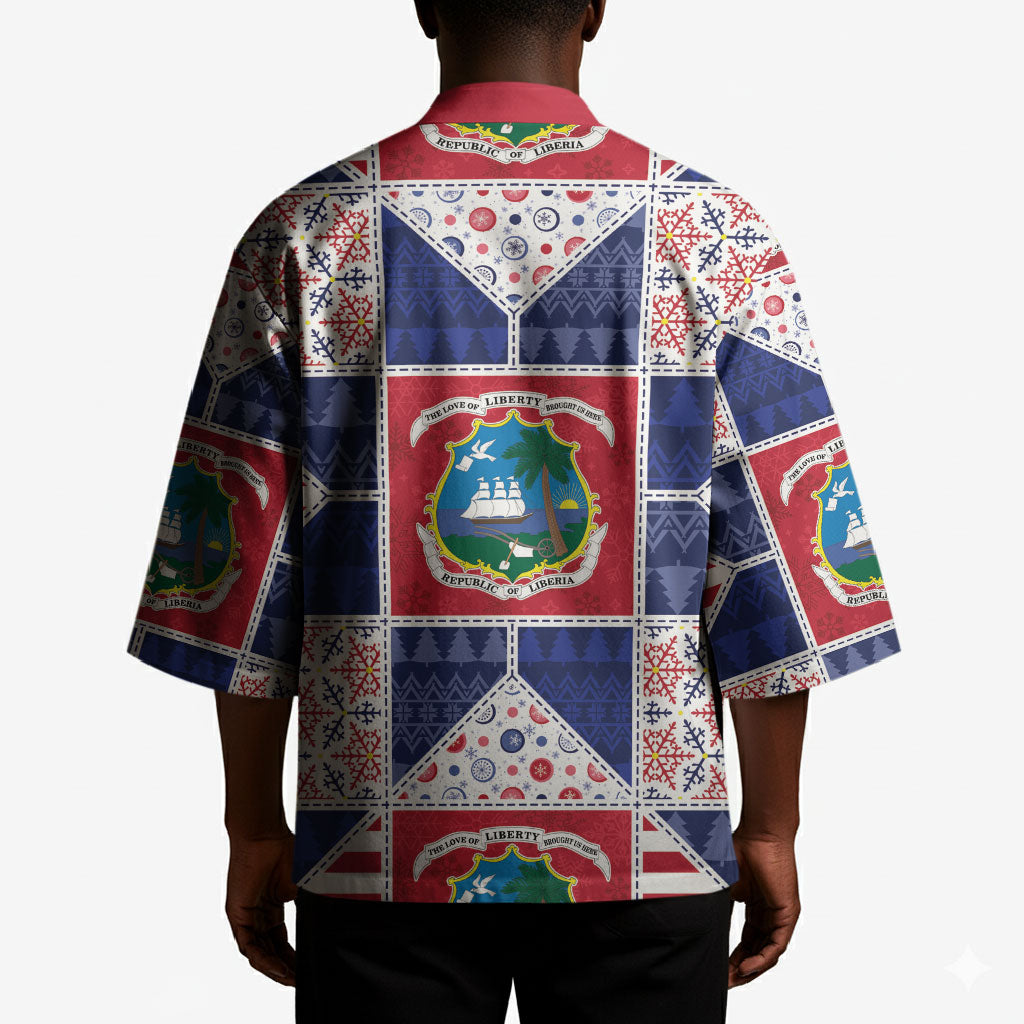 Liberia Christmas Kimono Patchwork Style