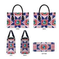 Liberia Christmas Leather Bag Patchwork Style