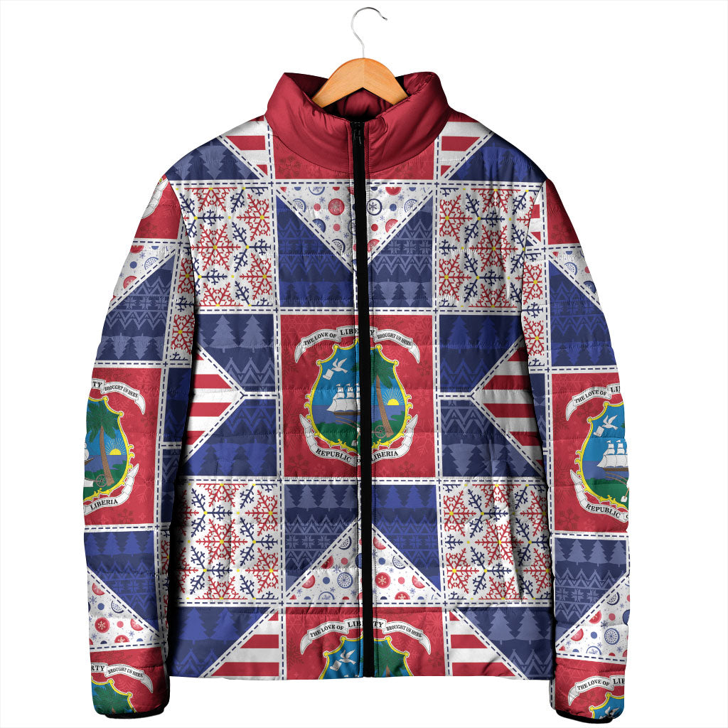 Liberia Christmas Padded Jacket Patchwork Style