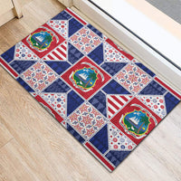 Liberia Christmas Rubber Doormat Patchwork Style