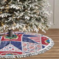 Liberia Christmas Tree Skirt Patchwork Style