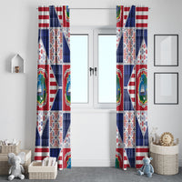 Liberia Christmas Window Curtain Patchwork Style