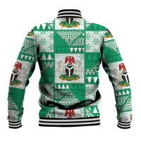 Nigeria Christmas Baseball Jacket Patchwork Style