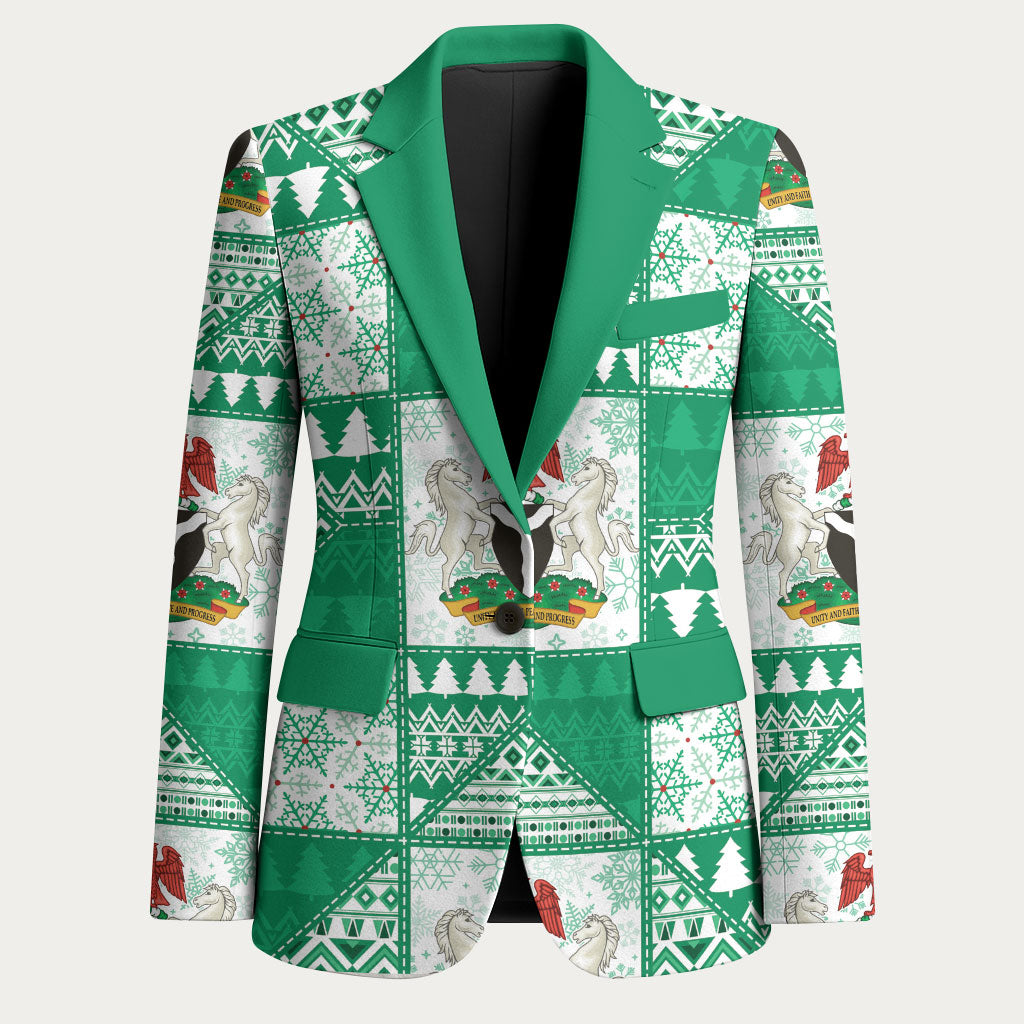 Nigeria Christmas Blazer Patchwork Style