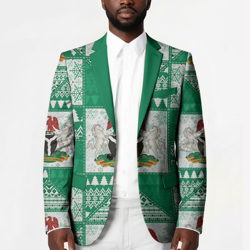 Nigeria Christmas Blazer Patchwork Style