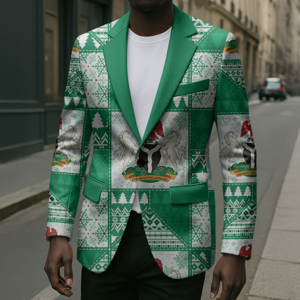 Nigeria Christmas Blazer Patchwork Style