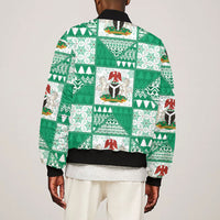 Nigeria Christmas Bomber Jacket Patchwork Style