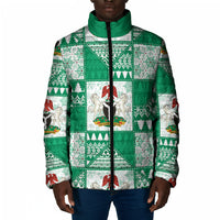 Nigeria Christmas Padded Jacket Patchwork Style