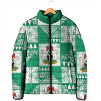 Nigeria Christmas Padded Jacket Patchwork Style