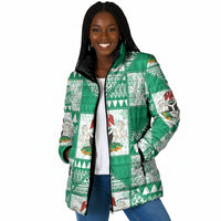 Nigeria Christmas Padded Jacket Patchwork Style