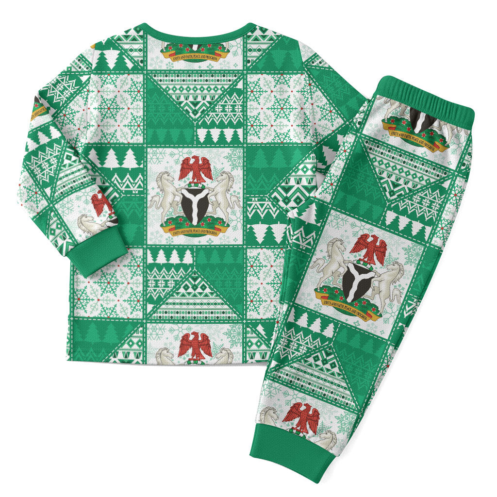 Nigeria Christmas Pajama Set Patchwork Style
